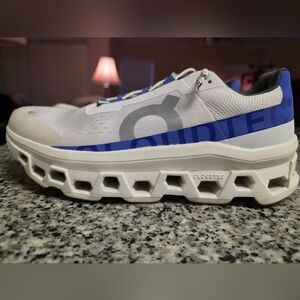 On Cloudmonster Running Shoes, Cobalt & Frost, US W9.5